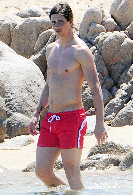 Fernando Torres on holiday in Italy Rex Features Olycom SPA