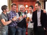 As the Moon boys share a drink, Eddie asks Carol to join them.