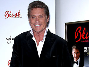 David Hasselhoff celebrates his birthday at Blush Boutique Nightclub, Las Vegas.