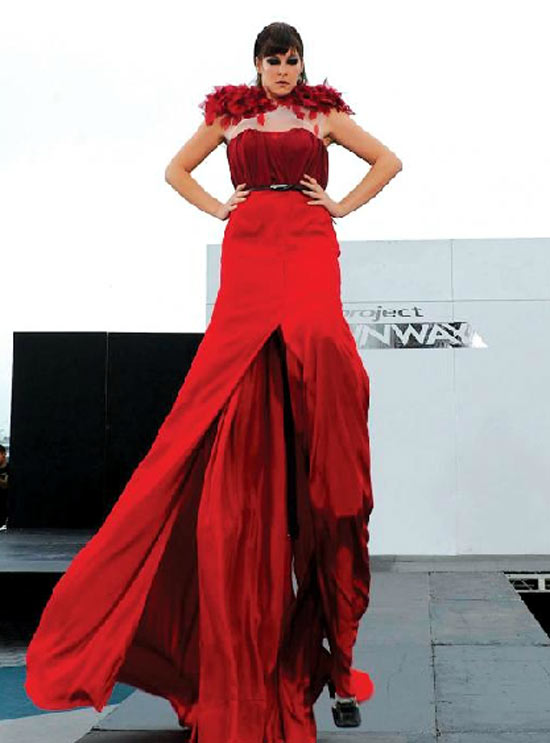 Project Runway S09E03: Anthony and Laura's design