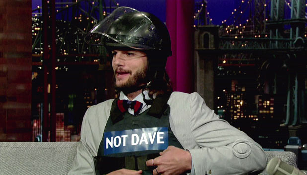 Ashton Kutcher on Letterman