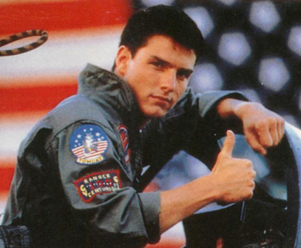 Tom Cruise in Top Gun