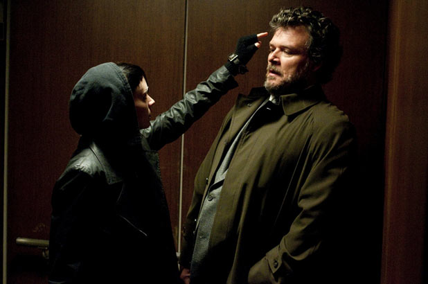 Lisbeth confronts Nils Bjurman Yorick van Wageningen. 