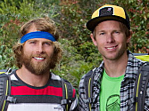 Pro Snowboarders Andy Finch and Tommy Czeschin