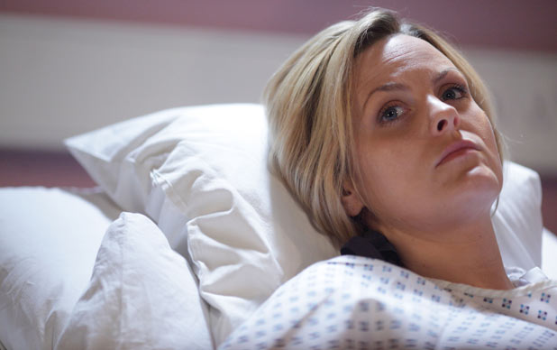 Tanya insists that she can't stay overnight at the hospital