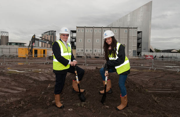 Michelle Keegan and Corrie stars William Roache break ground on new production site