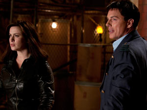 Gwen Cooper and Captain Jack Harkness