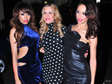 The Sugababes arriving at the Mint Leaf Restaurant in central London