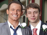 Charlie G Hawkins and Joe Swash from EastEnders
