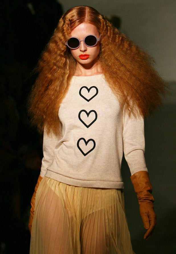 A model on the catwalk