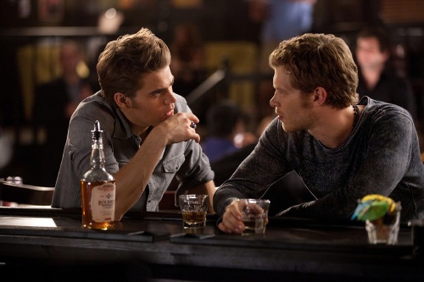 Paul Wesley as Stefan and Joseph Morgan as Klaus