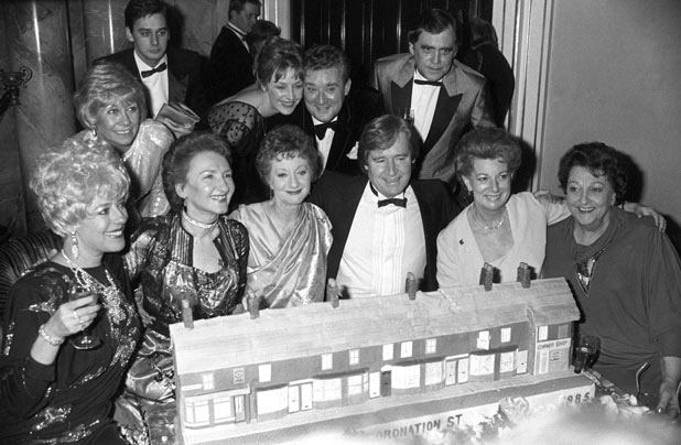 Celebrating Corrie's 25th anniversary in 1985