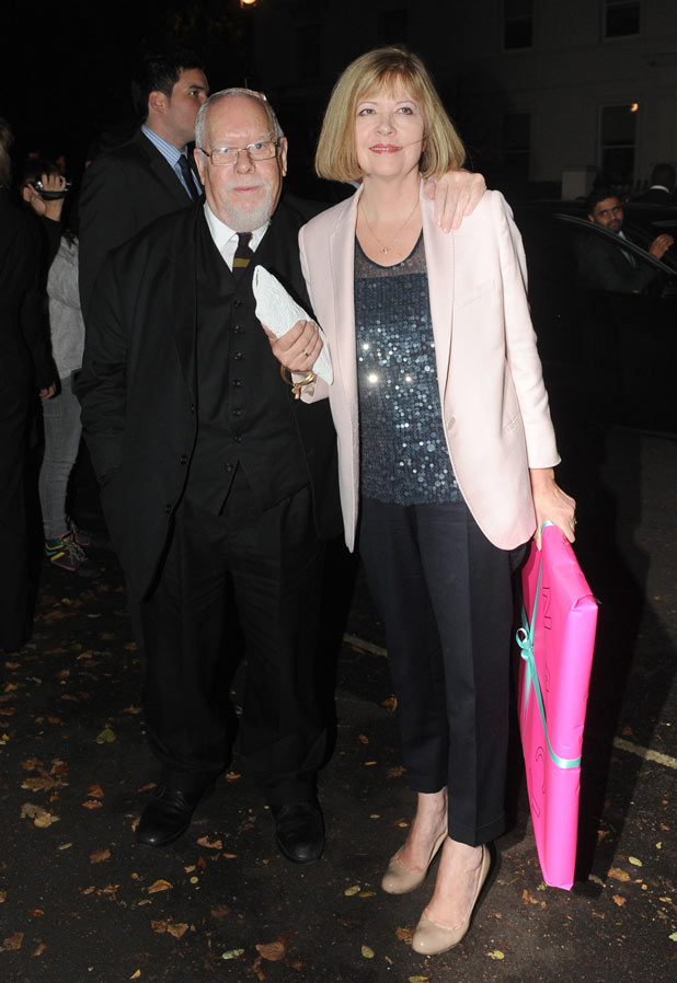 Peter Blake and his wife Lady Chrissie Blake