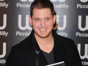 Michael Buble signs copies of illustrated autobiography 'Onstage, Offstage' at Waterstone's, London