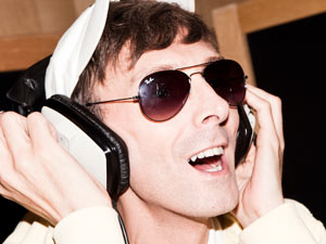 Johnny Robinson recording 'Wishing On A Star' the X Factor charity single