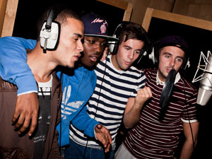 The Risk recording 'Wishing On A Star' the X Factor charity single