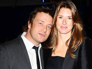 Jamie and Jools Oliver arriving at the premiere of Wild Bill at VUE, Leicester Square, London.