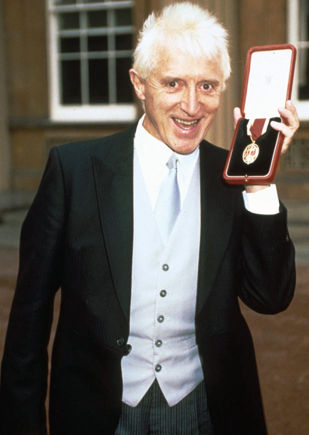 Outside Buckingham Palace in 1990