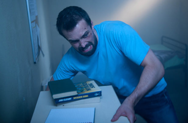 Brendan Brady (Emmett Scanlan) goes beserk behind bars