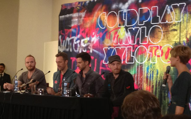 Coldplay press conference