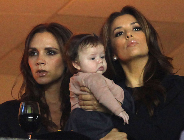 Victoria Beckham, Harper Seven and Eva Longoria