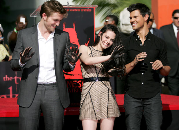 Robert Pattinson, Kristen Stewart and Taylor Lautner