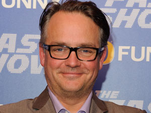 Charlie Higson looks happy at the London 'Fast Show' premiere