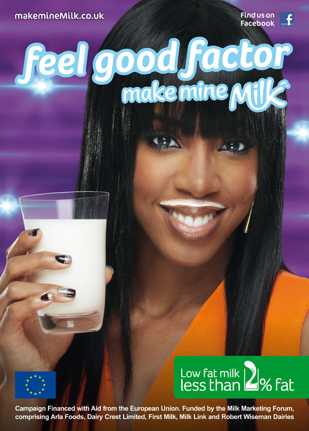Kelly Rowland Milk campaign