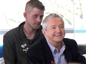 Jonjo and Louis at The X Factor press conference