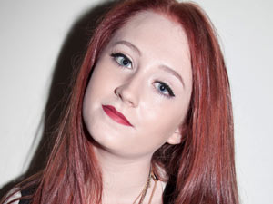 Janet Devlin backstage at The X Factor