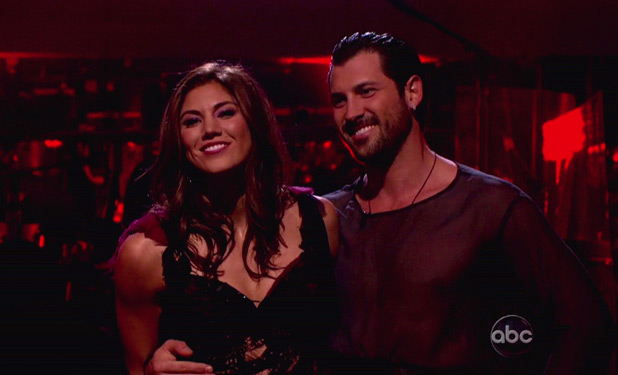 Hope Solo and Maksim Chmerkovskiy