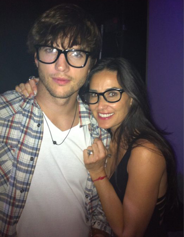 Ashton Kutcher and Demi Moore