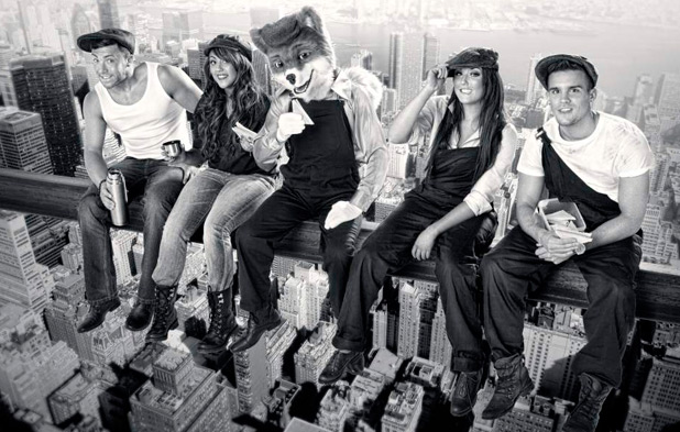 Foxy with <em>Geordie Shore</em> stars
