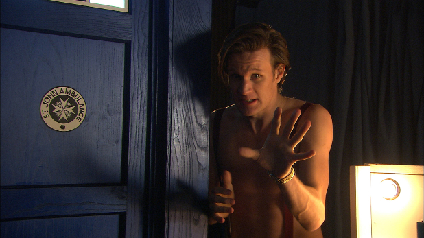 Matt Smith films a special Doctor Who sketch for Children in Need 2011