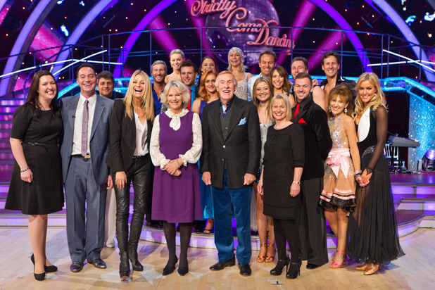 The Duchess of Cornwall and the Strictly Come Danicng stars