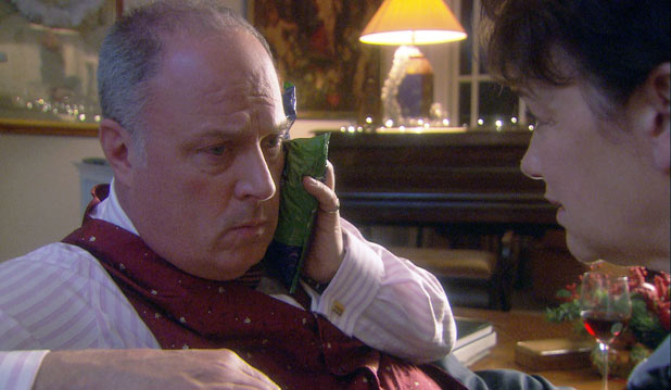 Heston (Owen Brenman) has been slapped by Marina (Marian McLoughlin)