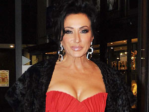 Nancy Dell'Olio leaving the RTE studios Dublin