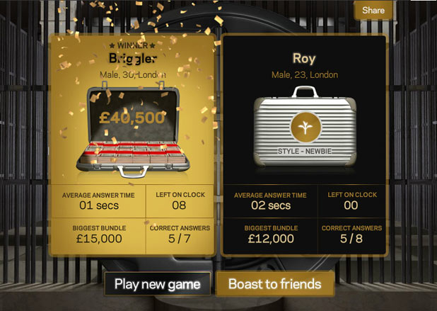 Screenshot from online game 'Bank Job'