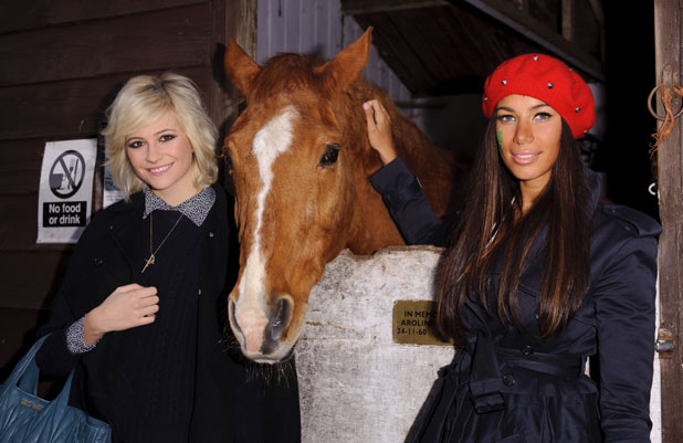 Pixie Lott and Leona Lewis attend the Hopefield Animal Sanctuary Christmas Fundraising Fair