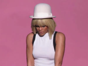 Rihanna filming the video for 'You Da One' (still)