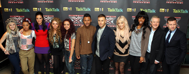 X Factor finalists
press conference