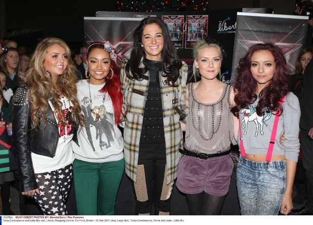 Tulisa Contostavlos and Little Mix visit Liberty Shopping Centre, Romford