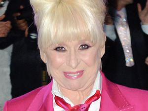 Barbara Windsor on the catwalk at the Terence Trout fashion show
