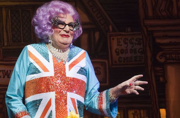 Dame Edna, Dick Whittington pantomime at the New Wimbledon Theatre, London
