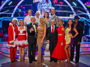 The Strictly Come Dancing 2011 Christmas Special: Simon Webbe, Katya Virshilas, Erin Boag, Barry McGuigan, Ian Waite, Debra Stephenson, Tess Daly, Bruce Forsyth, Su Pollard, Anton DuBeke, Charlie Brooks, Vincent simone