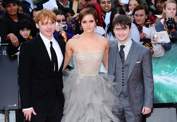 Harry Potter and the Deathly Hallows: Part 2 world premiere, Leicester Square, Rupert Grint, Emma Watson, Daniel Radcliffe