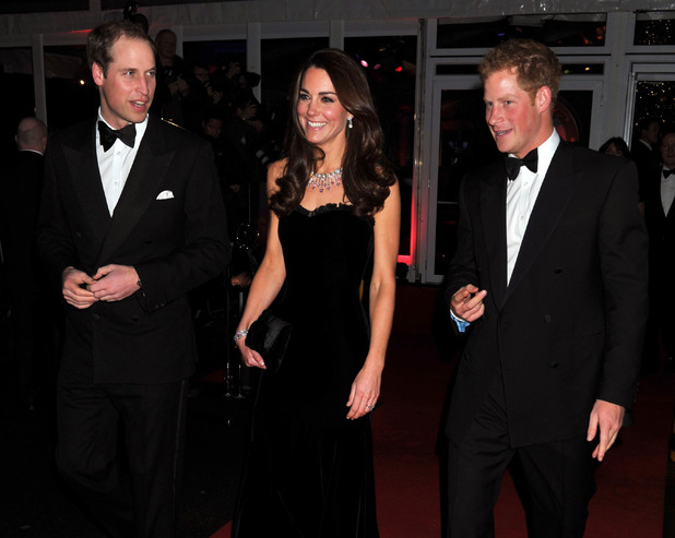 Prince William, Kate Middleton and Prince Harry