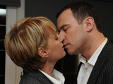 Frank is shocked when this time, Sally tries to kiss him