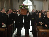 The day of Pat's funeral arrives
