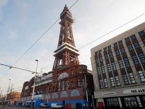 A general view of the top of the Blackpool Tower